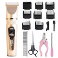 USB Rechargeable Professional Dog Hair for Clipper Kit Cordless Electric Pet Hair Cutting Trimmer Stainless Steel Hotel Outdoor
