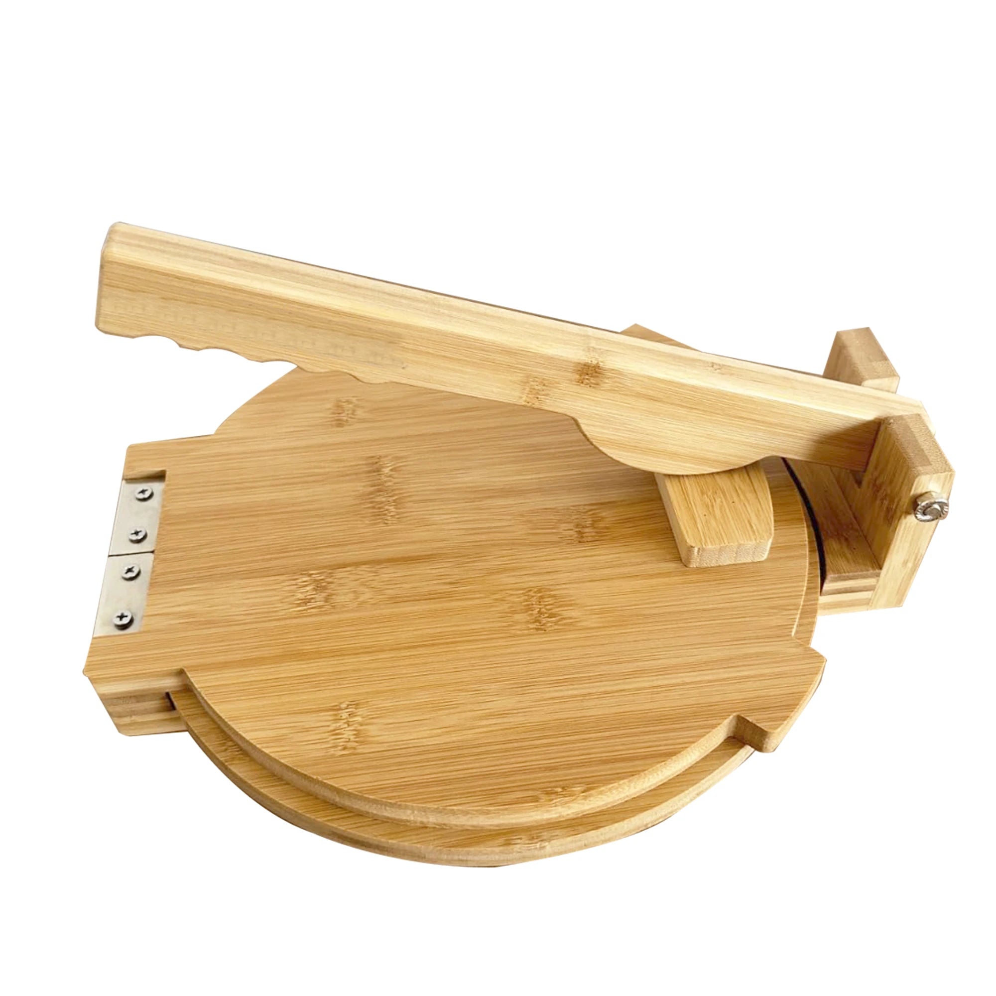 Large Bamboo Pataconera Wooden Tortilla Press Mexican Tortillera Presser for Home Restaurants Rolling Pins Pasture Cutters