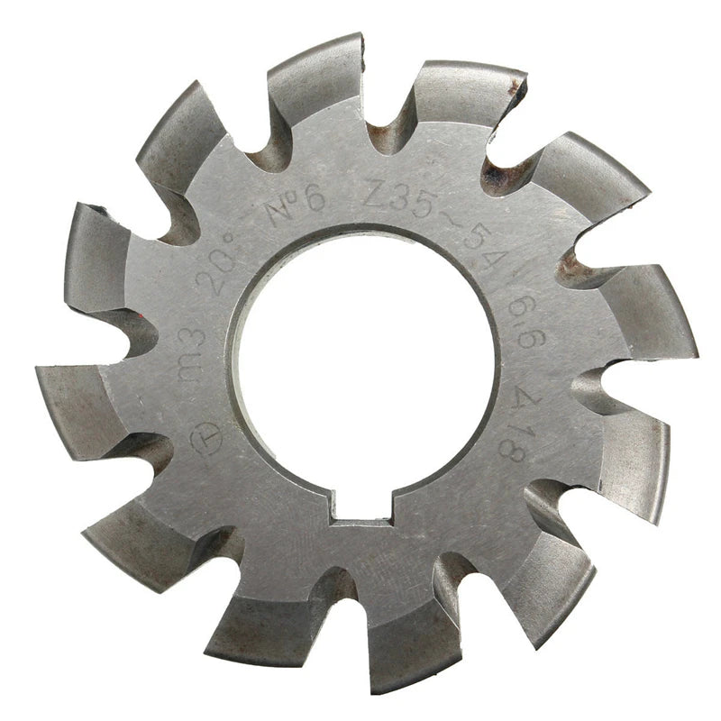 8PCS NO.1-NO.8 M0.3 M0.4 M0.5 M0.6 M0.7 M0.75  M0.8 Modules PA20 Degrees HSS Gear Milling Cutter Gear Cutting Tools