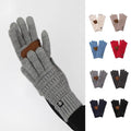 2026 New Design Wholesale Non-Slip Touchscreen Accept Winter Warm Knitted Gloves Outdoor Running Five-Finger Gloves