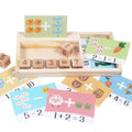 Early Educational Kids 3D Math Learning Toys Digital Boards for Schools Wooden Addition and Subtraction Math Teaching Aids