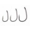 Wholesale Black Tef Coated Carp Hooks Wide Gape T Style Barbed Carp Fishing Hook