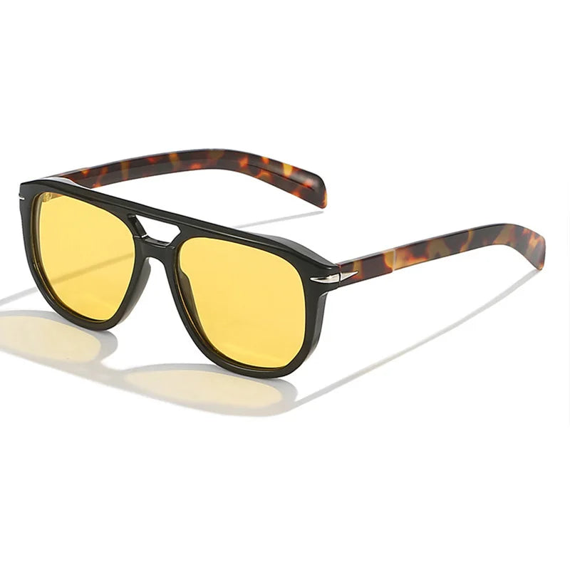 Superhot Eyewear 11704 Fashion 2023 Double Bridge Flat Top Sunglasses