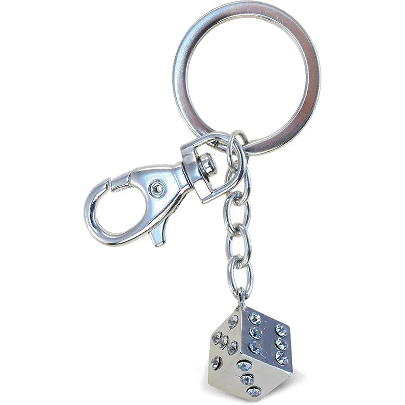 Rhinestones Fashionable Stylish Metal Alloy Durable Key Ring Bling Crystal Accessory With Clasp for Key Chain