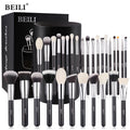 For Professional Black Synthetic Hair Makeup Brush Set 30-Piece Face & Eye/Lip/Contour Tools for Large Order Cosmetic Use