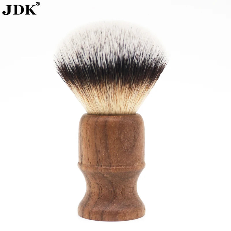 JDK Hair Shaving Brush With Wooden Handle Men's Hair Salon Tool Shaving Brush Synthetic Badger Hair Shaving Brush