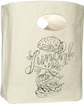 Ruthbag Reusable Handled Lunch Tote Organic Cotton Canvas Medium Snack Bag Animal Prints Custom Printed Logo Machine Washable