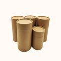Eco-Friendly Brown Kraft Paper Tube Food Grade Cylinder for Tea Skin Care Cosmetic Crafts Packaging for Chocolate Sugar Storage