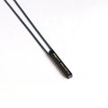 Diy Design Customized Engraved Inspirational Words Black Finish Gold Enamel bar Plate Necklace for Men Women Fashion Accessories