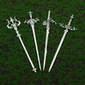 Vintage Wave Trident Sword Hair Stick Women Hairpin Gift