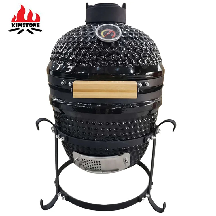 Mini-size Kamado Commercial 13 Inch Outdoor Kitchen Ceramic Firebowl Charcoal Grill Kamado
