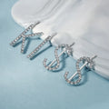 Crystal Rhinestone Letter Barrettes Women Girls Silver KISS Hair Pins Clip Hair Accessories