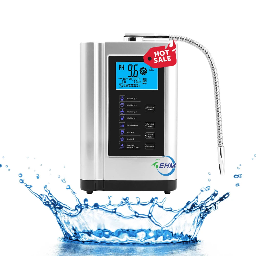 Manufacturer New Design Electric Household Alkaline Hydrogen Water Ionizer Machine 5/7 Plates