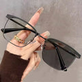 2025 Prescription Square Half Frame Eyeglasses Photochromic 2025 Metal Photochromic Glasses Metal Anti Blue Light Eyeglasses