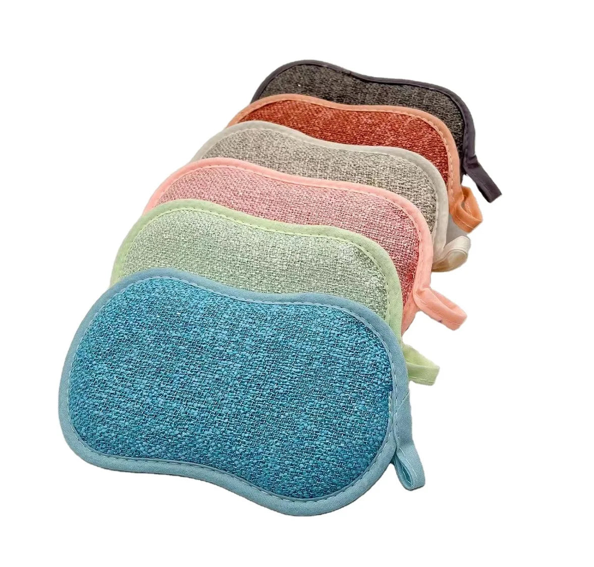 Hot Sale Natural Kitchen Necessary Kitchen Cleaning Towel Grease Wiping Rags Absorbent Dish Cloth 2 Sided Sponge