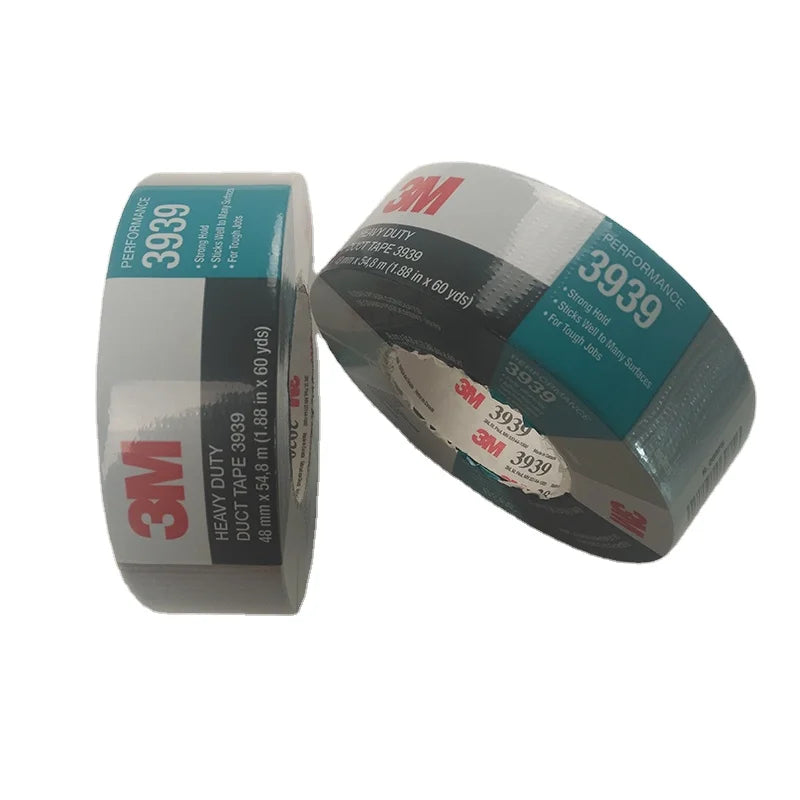 For 3M 3939 Duct Tape 48mm Width Waterproof and Heat Resistant Pipe Sealing Tape Single Sided Acrylic Adhesive for Masking