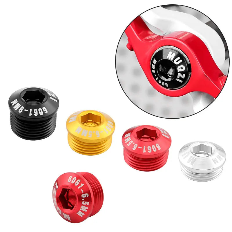 MUQZI Custom Bicycle Pedal Dust-Proof Screw M14 Pedal Bolt Mountain Road Folding Bike Pedal Parts