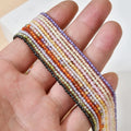 Fashion 2-3MM Facete Zircon Beaded Necklace Bohemian Colorful Handmade Beaded Necklace Jewelry