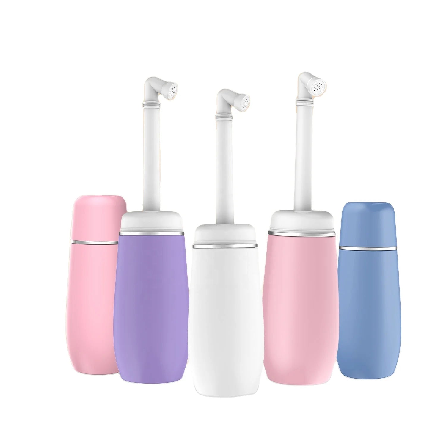 Portable Handheld Bidet Bottle with Retractable Nozzle Eco-Friendly Wall-Mounted Design Vertical Spray 400ML Capacity
