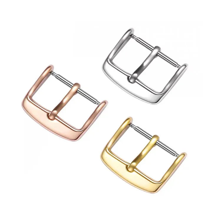 PVD High Polished Stainless Steel Watch Straps Replacement Clasp Watch Bands Buckle 6/8/10/12/14/16/18/20/22/24/26mm