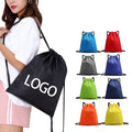 Custom Logo Sublimation Printed Polyester Sports Gym Backpack String Bags Wholesale Cheap Promotional Colorful Drawstring Bags