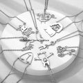 Customized Stainless Steel Necklace Gold-Plated Waterproof Matte Geometric Pendant Hypoallergenic Personalized Jewelry