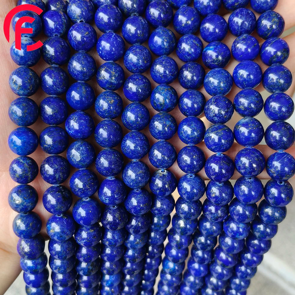 wholesale 6mm 8mm10mm Natural Stone Lapis Lazuli Crystal Loose Beads for DIY Bracelet Necklace Jewelry Making