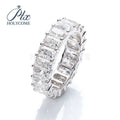 Hot Sale Design Moissanite Jewelry 14k Gold Moissaanite Emerald Cut Moissanite Diamond Ring Necklace Engagement