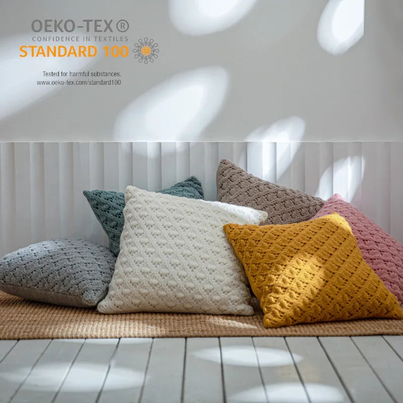 Innermor Newest Arrival SS22 Knitted Ins Top Selling Modern Office Customized King Size Luxury Polyester Throw Floral Geometric