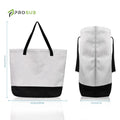 Prosub 380g Linen Sublimation Tote Bag Blank Custom Print Logo Sublimation Shopping Handbags With Zipper