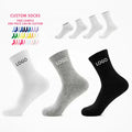 Unisex Custom Men's Sports Compression Cotton Sports Socks Designer Ankle Crew Embroidered Bottom Body Letter Men's OEM Hosiery