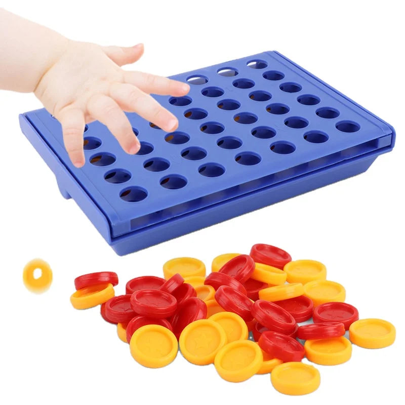 Mini Plastic Connect 4 in a Row Puzzle Game for Kid