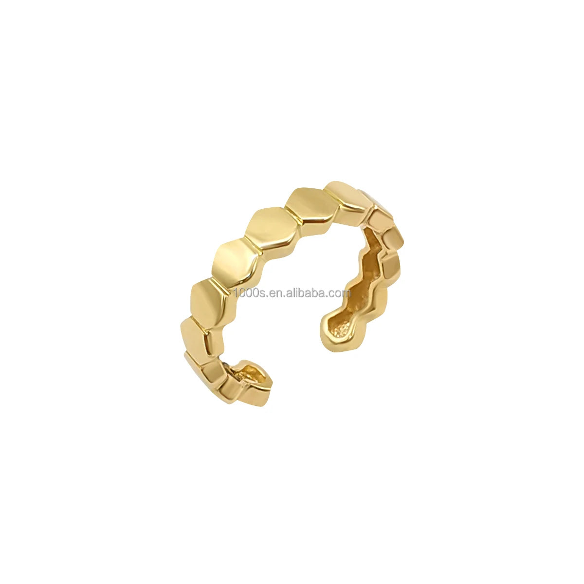 1000S 14K Real Yellow Gold Fine Jewelry Earring Clip Custom Wholesale Fashion Design Earring Clips