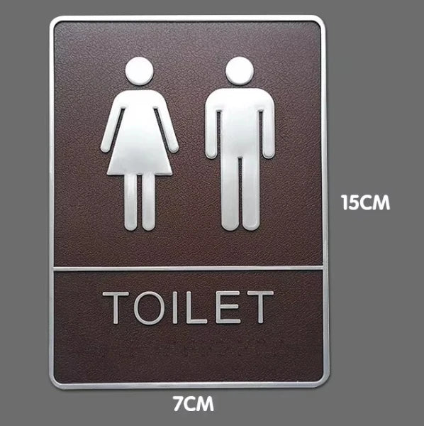 Aluminium Public Office Meeting Door Room Name Signboard Restroom Bathroom Toilet Washroom Signage Hotel Number Signs Plate