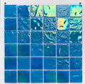 For KASARO 300*300mm Artistic Square Glass Tiles Traditional Shell Mosaic for Kitchen Swimming Pool Villa Parquet Style Stained