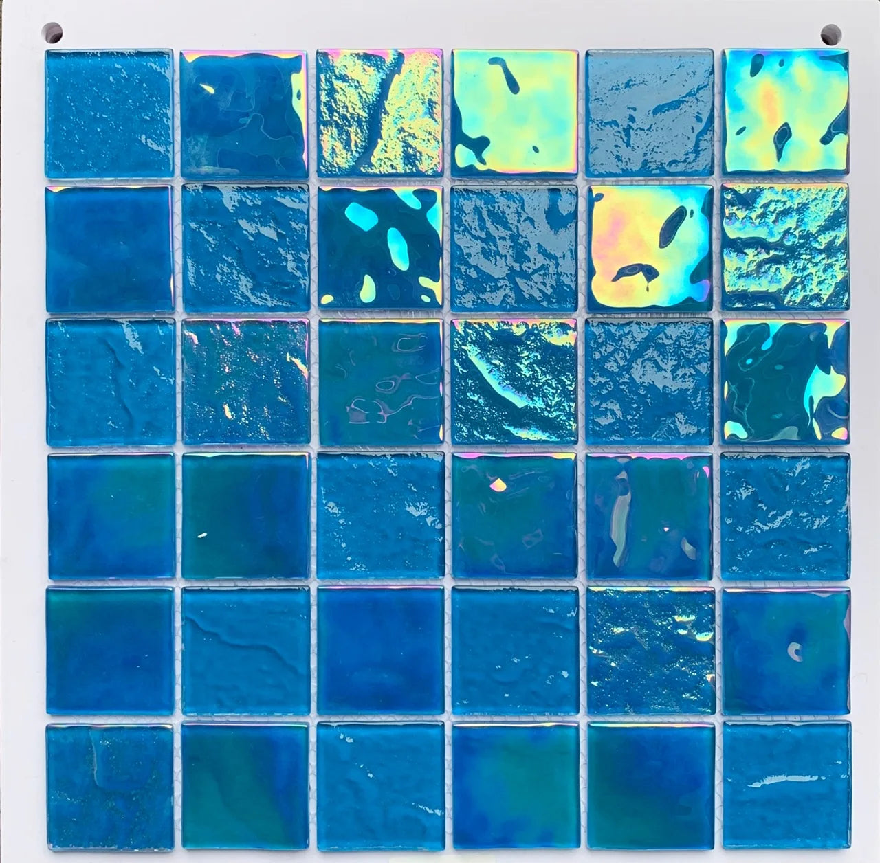 For KASARO 300*300mm Artistic Square Glass Tiles Traditional Shell Mosaic for Kitchen Swimming Pool Villa Parquet Style Stained