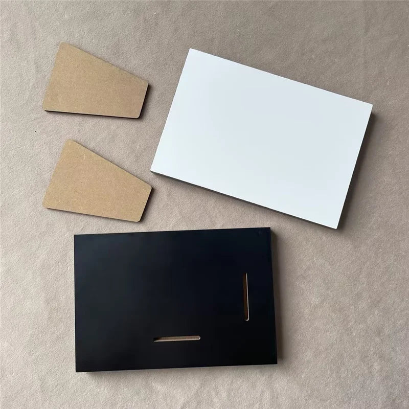 MDFSUB in Stock 4x6'' MDF Plaques Frame Photo Sublimation Blank Mdf Photo Frame Wooden Plaques with Sublimation
