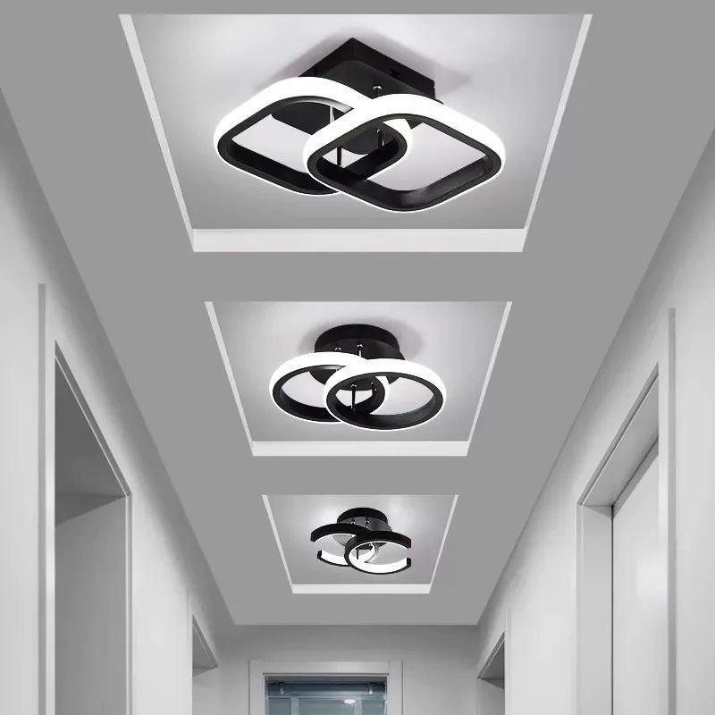 Factory Produced IP65 Rated Modern Acrylic LED Surface Mounted Chandelier Ceiling Light for Indoor Hallway Use