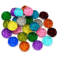40pcs 8mm 10mm 12mm Druzy Natural Ore Style Crystal Flat Back Resin Cabochons for Bracelet Earrings DIY Jewelry Making Findings