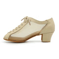 Performance Latin Dance Shoes for Ladies BD Dance Shoes Mesh Breathable Professional Practice Women's Ballroom Dancing Shoes