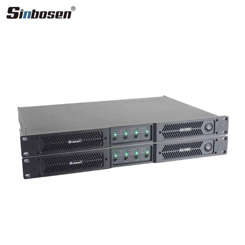 K4-1000 Line Array Audio 1u Professional 4 Channel Class d Amplifier