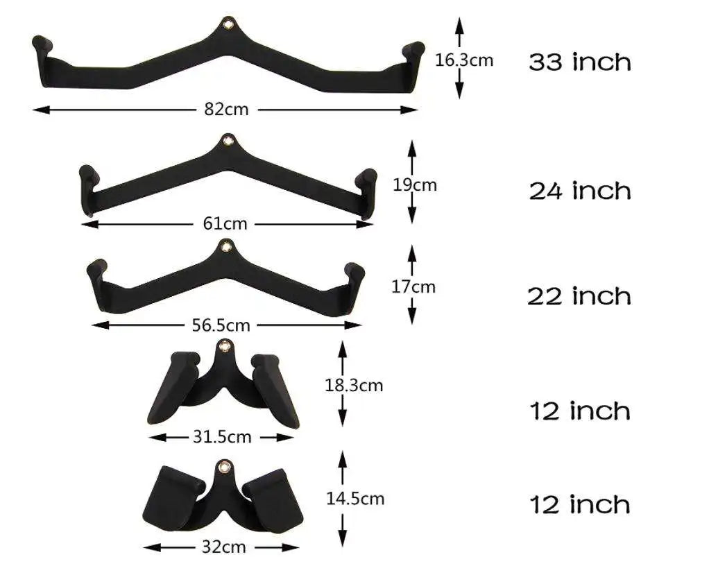 2024 Custom Logo Pull Down Cable Machine Attachment Rowing T-bar V-bar Set Back Strength Training Handle Grips for Cable Machine