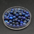 8mm Gemstone Bead Round Spacer Stone Beads Half Drilled Loose Energy Healing Beads for Bracelet Necklace Earrings Jewelry Making
