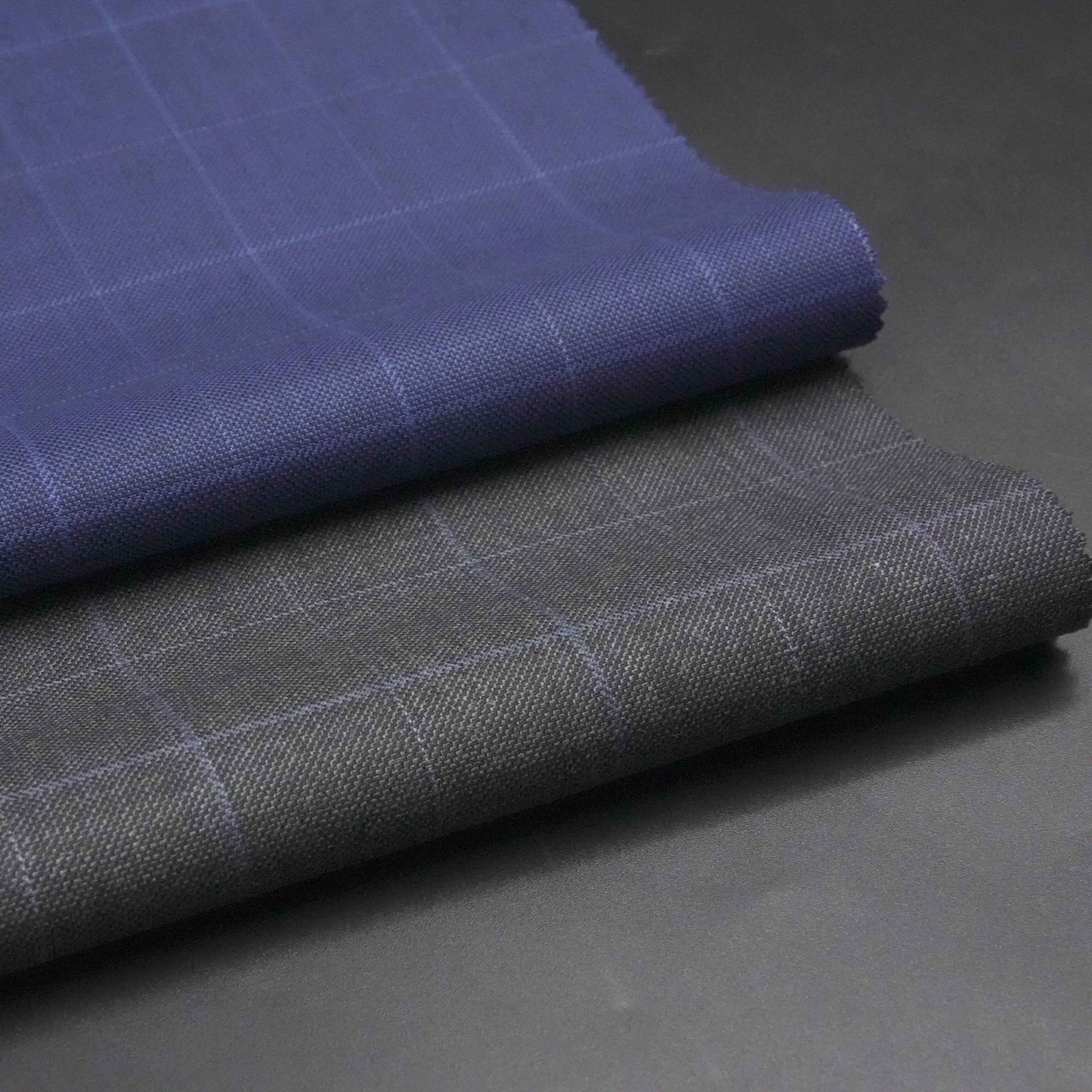 Elegance STOCK Men's Suits Wool Polyester Fabric Blend Merino Wool & Worsted Wool Yarn Dyed Pattern for Jackets
