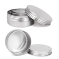 70g Promotion Container Aluminum Jars Round Christmas Candle Box Aluminum Metal Jar Tin Can Tin Box with PET Window