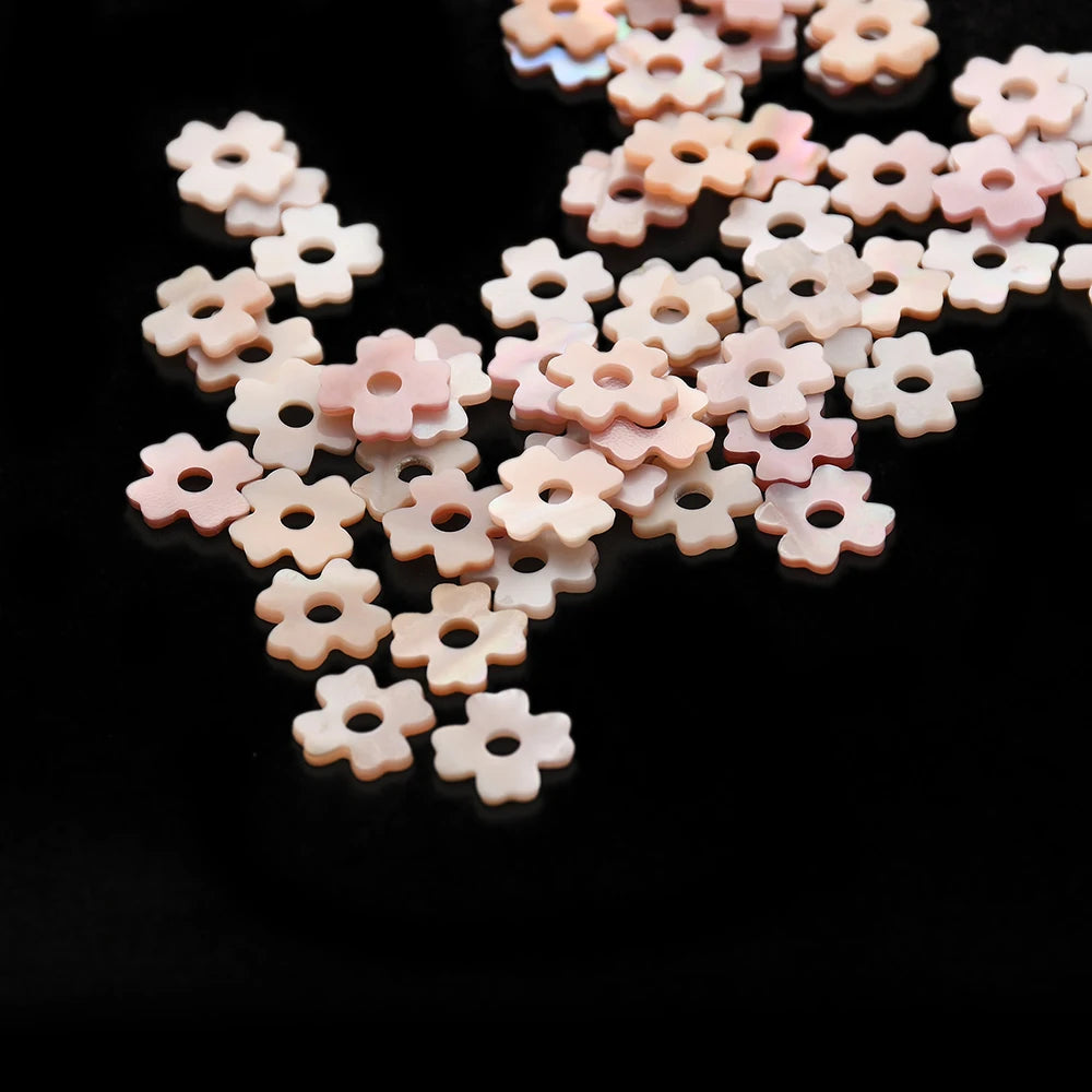Factory Direct China Shell Nature Carved Mother of Pearl Loose Fashion Jewelry pink Gemstone