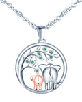 Online Shopping Tree of Life Necklaces Elephant 925 Sterling Silver Mum Necklace Collier Maman