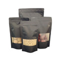 Custom Printed Stand up Doypack Kraft Paper Food Pouch Packaging Bag With Zipper