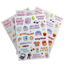 Custom Print Planner Writable Decorative Sticker Sheets Manufacturer Kiss Cut Journal Sticker Sheet