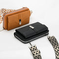 Women's Shoulder Crossbody Bag Wide Shoulder Strap Mobile Phone Bag Large Capacity Pu Leather Small square Bag MegaBDM
